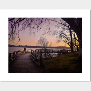 Sunset landscape photography lakeview Posters and Art